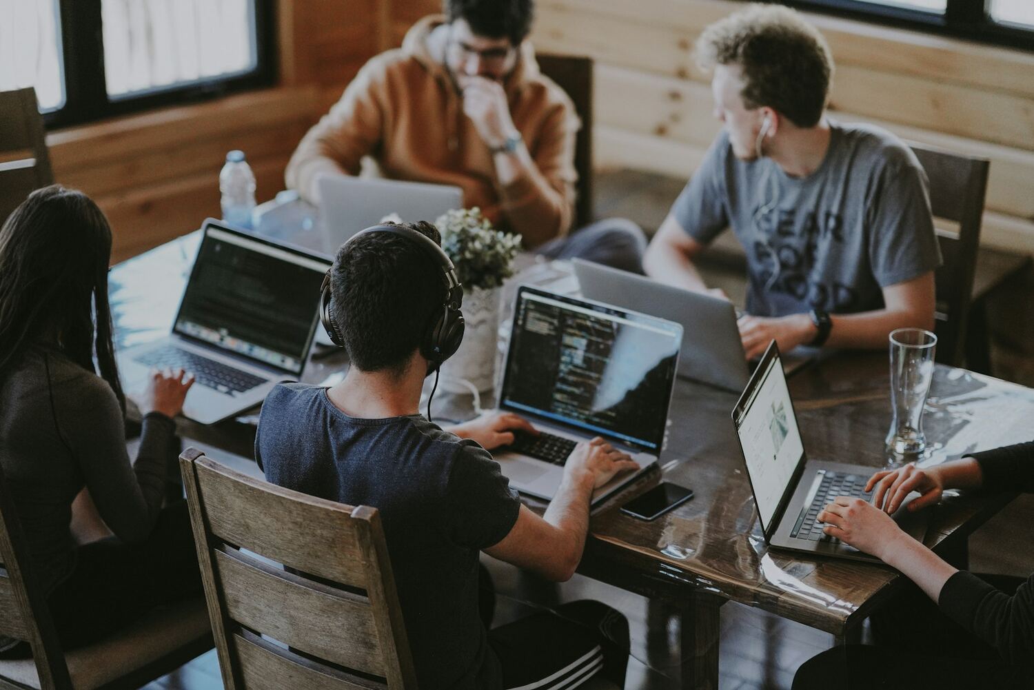 The GOSTAR team working with modern tools